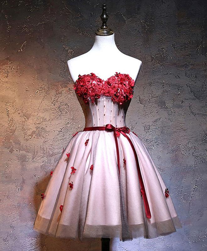 Red sweetheart neck long prom dress,evening dress Y6296